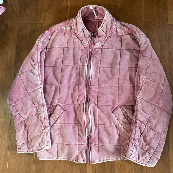 Free People Cherry Cola Dolman Quilted Jacket M - Picture 5 of 12